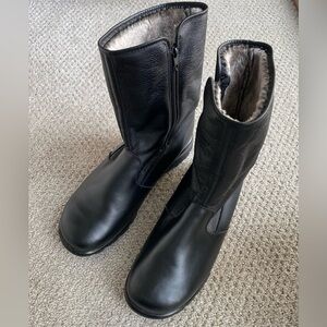 Toe warmers black waterproof fur lined winter boots size 11